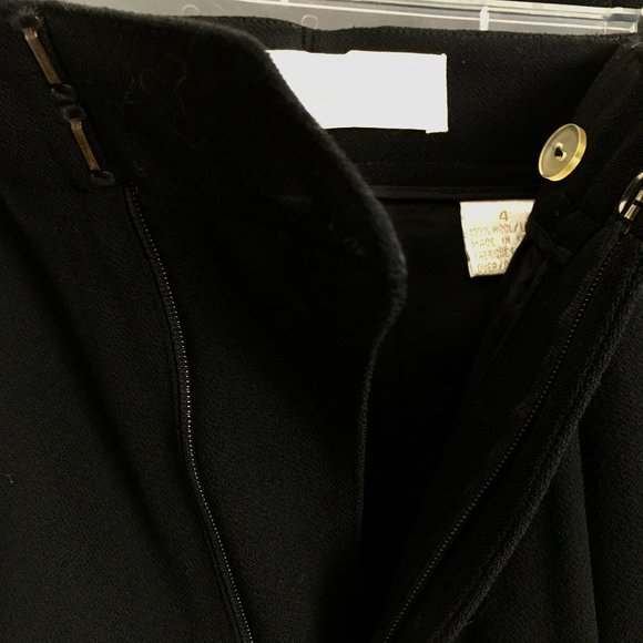 Dana Buchman Black 100% Wool Crepe Suit Jacket Coordinating Pants NWT - Picture 12 of 14